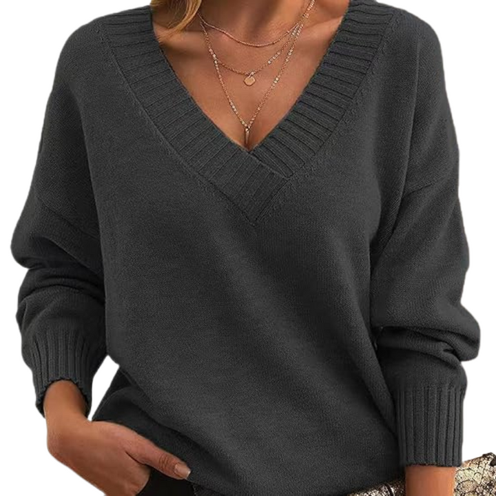 Jolene | Women's V-Neck Knit Sweater