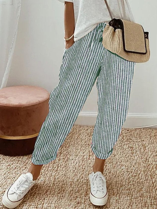Sutton | Women's Relaxed Drawstring Cropped Trousers