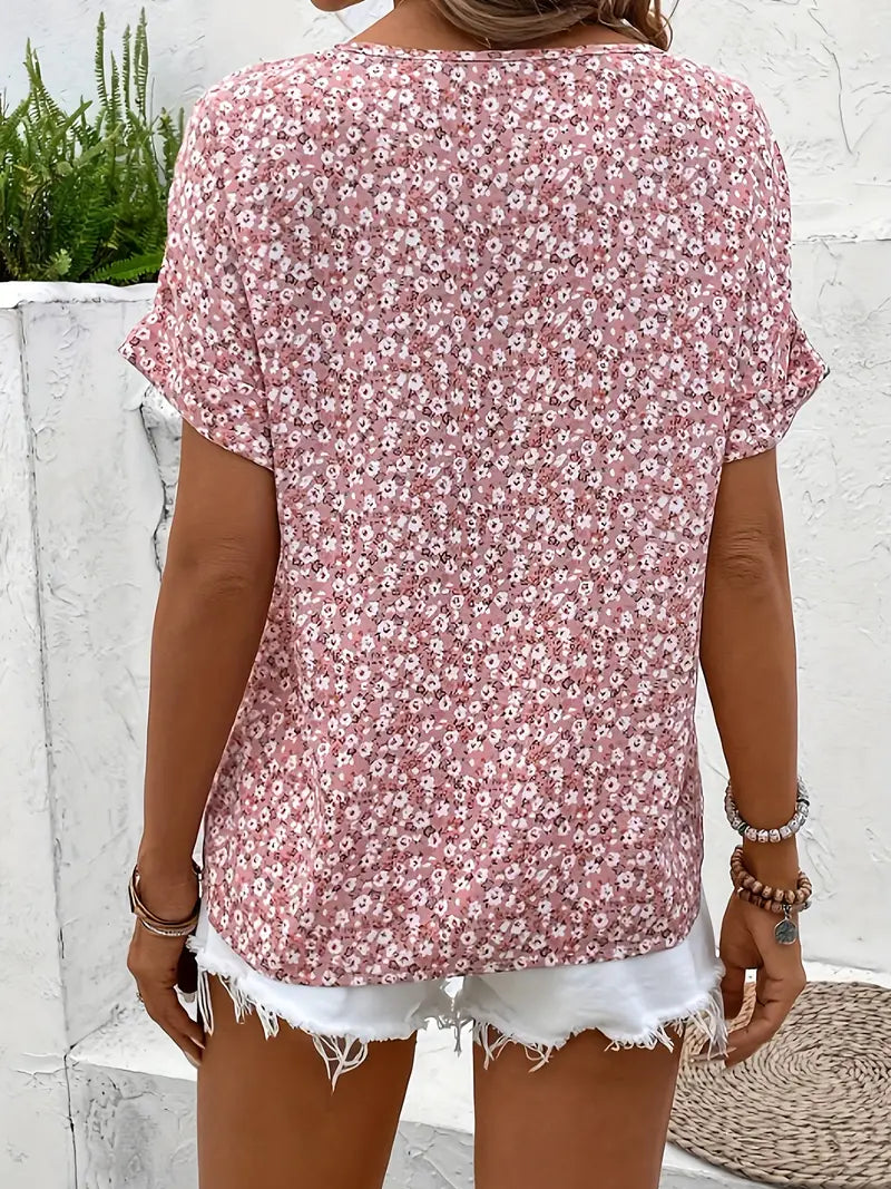 Adelaide | Women Notch Neck Floral Summer Top