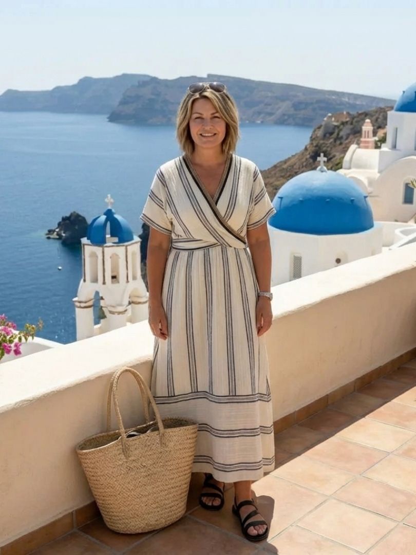 Aimee | Women Striped Maxi Dress