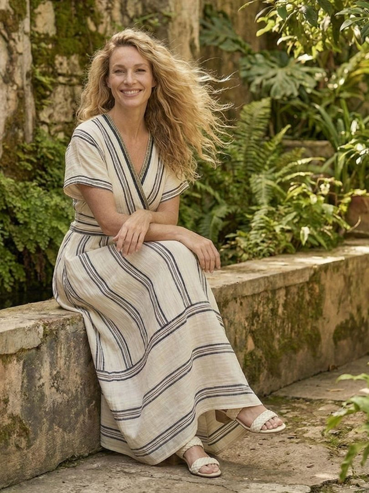 Aimee | Women Striped Maxi Dress