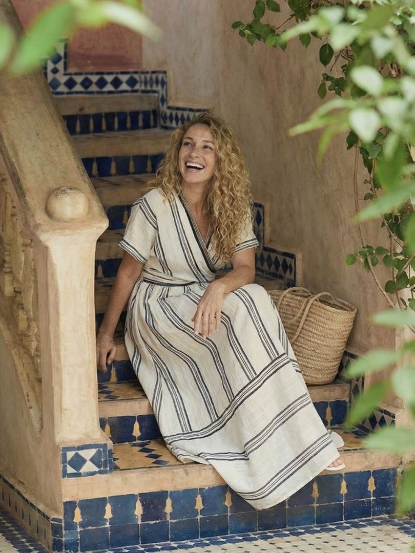 Aimee | Women Striped Maxi Dress