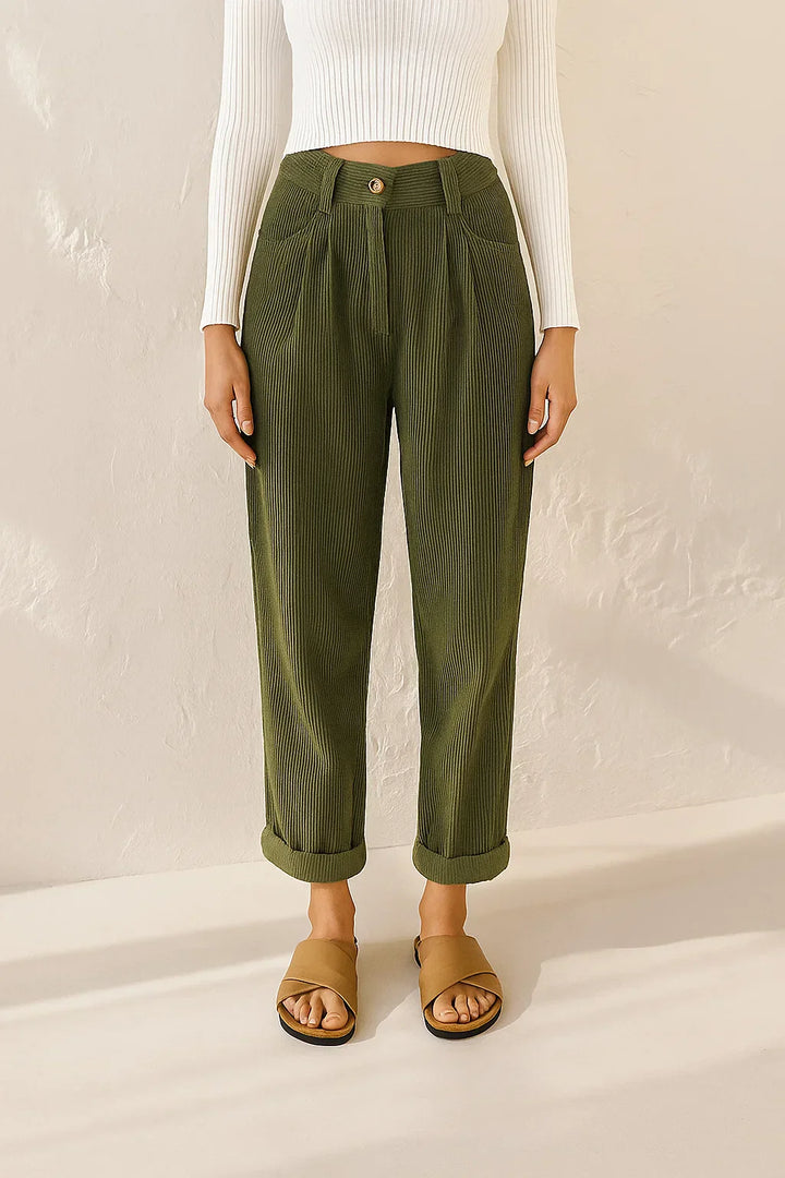 Sutton | Women's Casual Loose Corduroy Trousers
