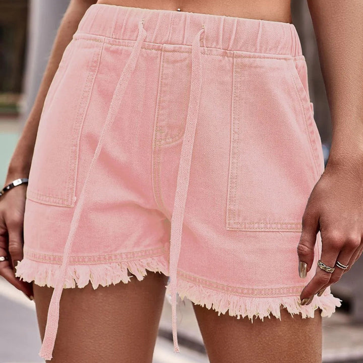 Brittany | Women High Waist Drawstring Shorts