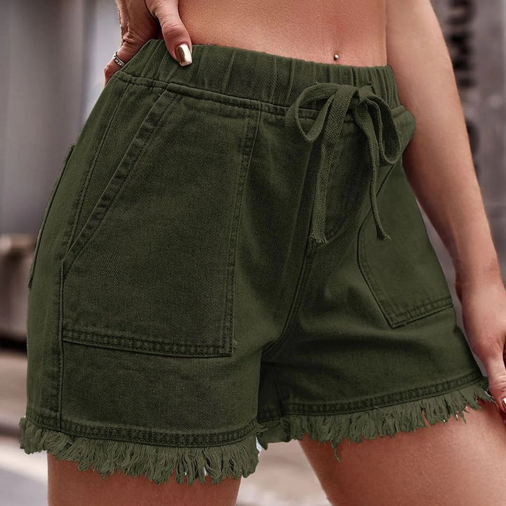 Brittany | Women High Waist Drawstring Shorts