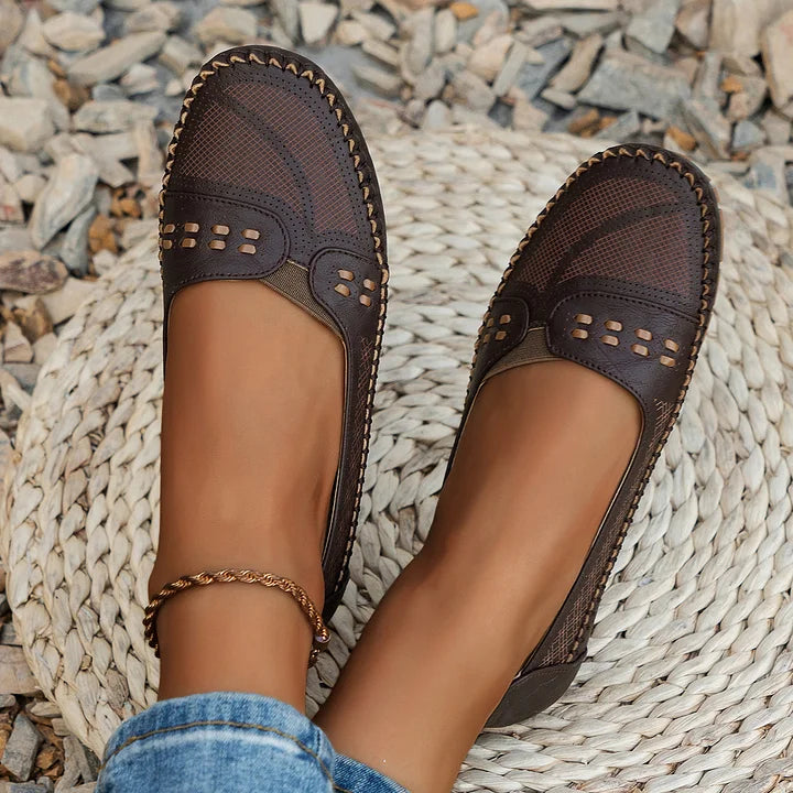 Lennox | Women's Flat Round Toe Slip-On Loafers