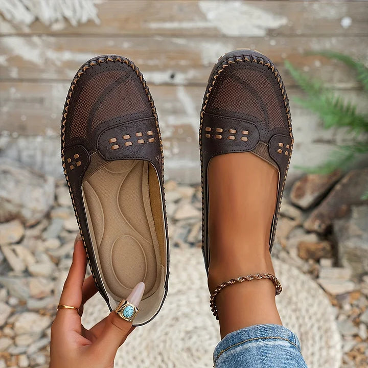 Lennox | Women's Flat Round Toe Slip-On Loafers