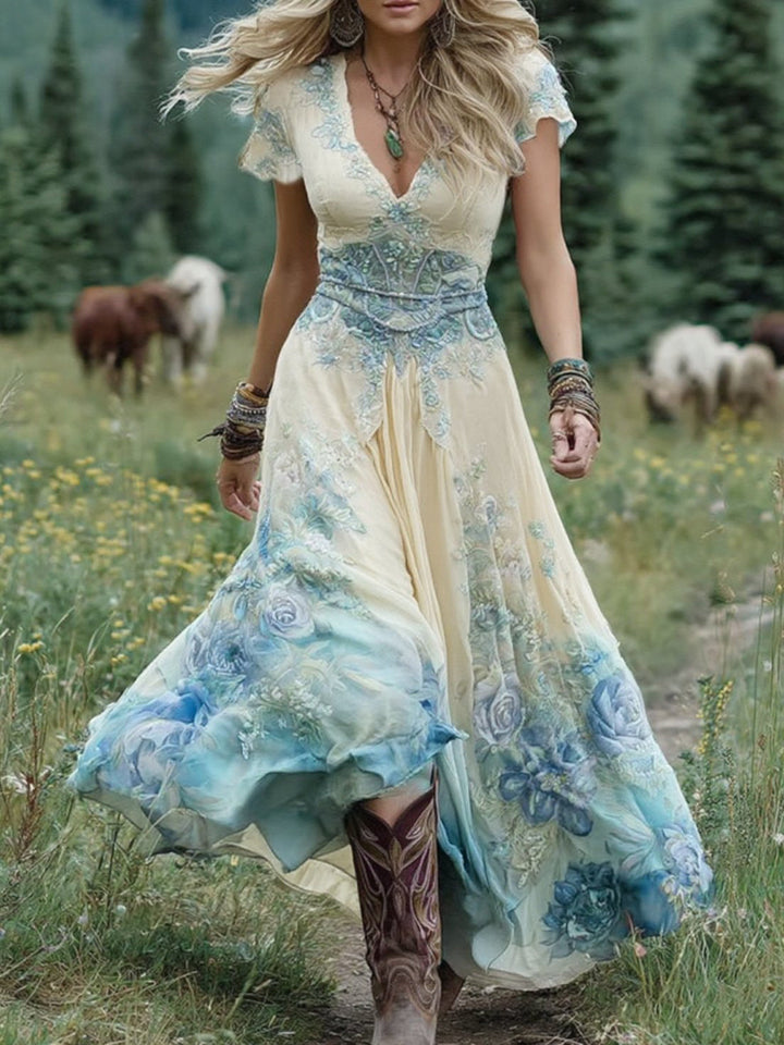 Sienna | Women's Printed Floral Maxi Dress
