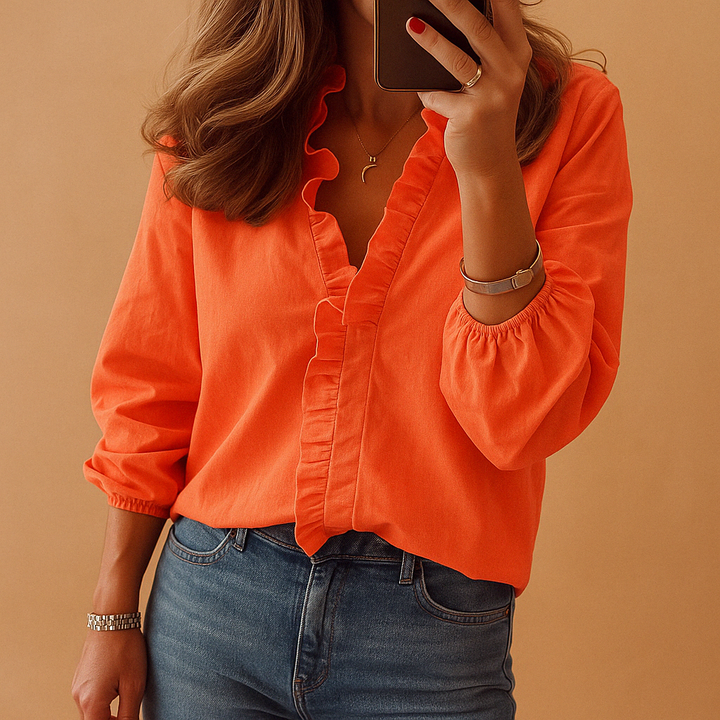 Dana | Women Elegant Ruffle Blouse