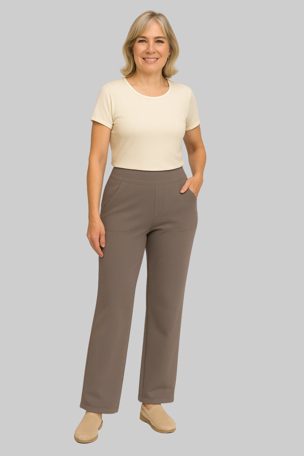 Elizabeth | Women High Rise Tapered Dress Pants