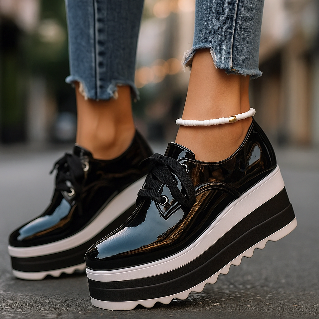 Hazel | Women's Lace-Up Orthopedic Platform Shoes