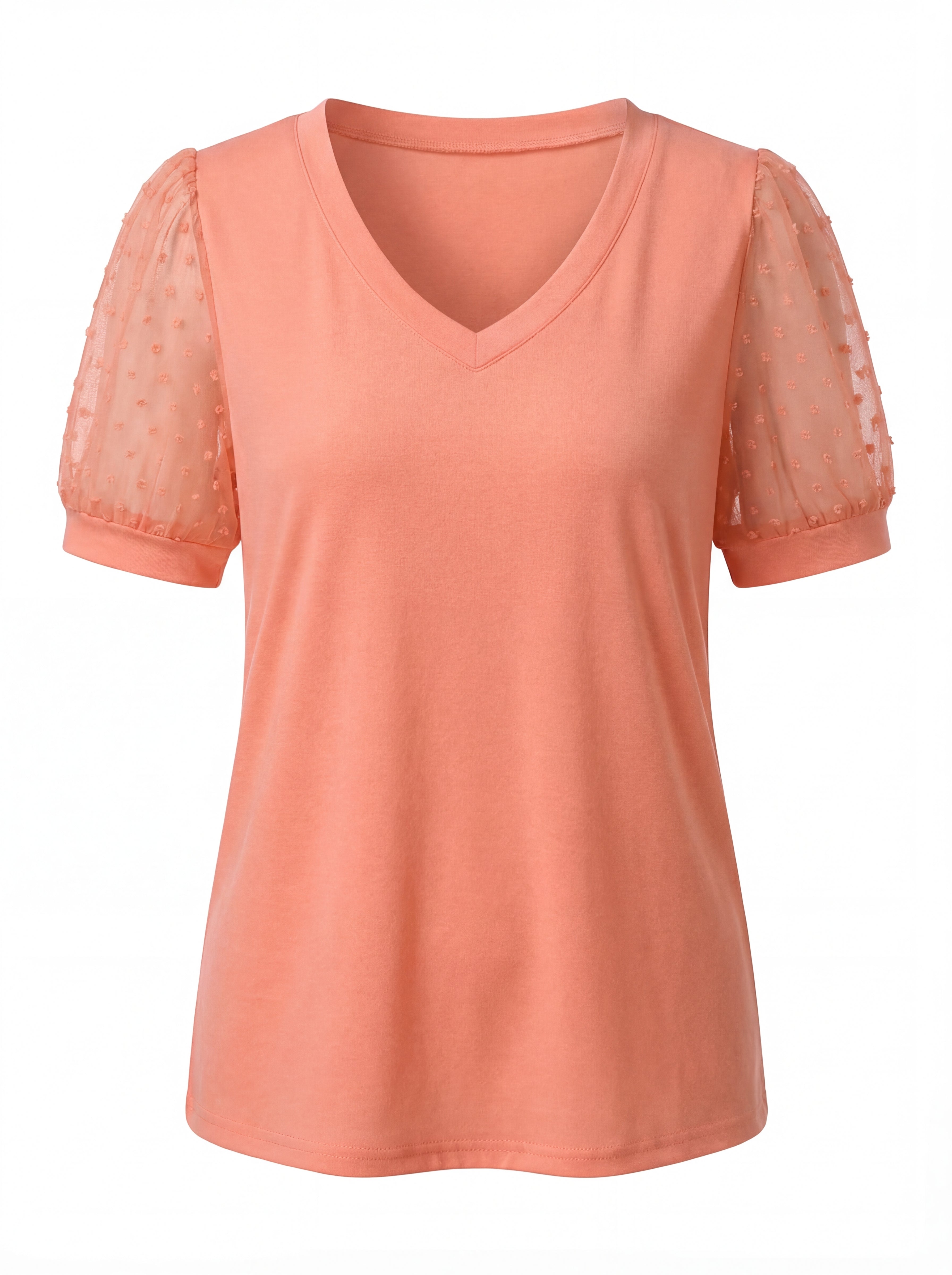 Thea | Women's V-Neck Puff Sleeve Top