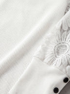 Mette | Women's Decorative Sleeve Button-Detail Blouse