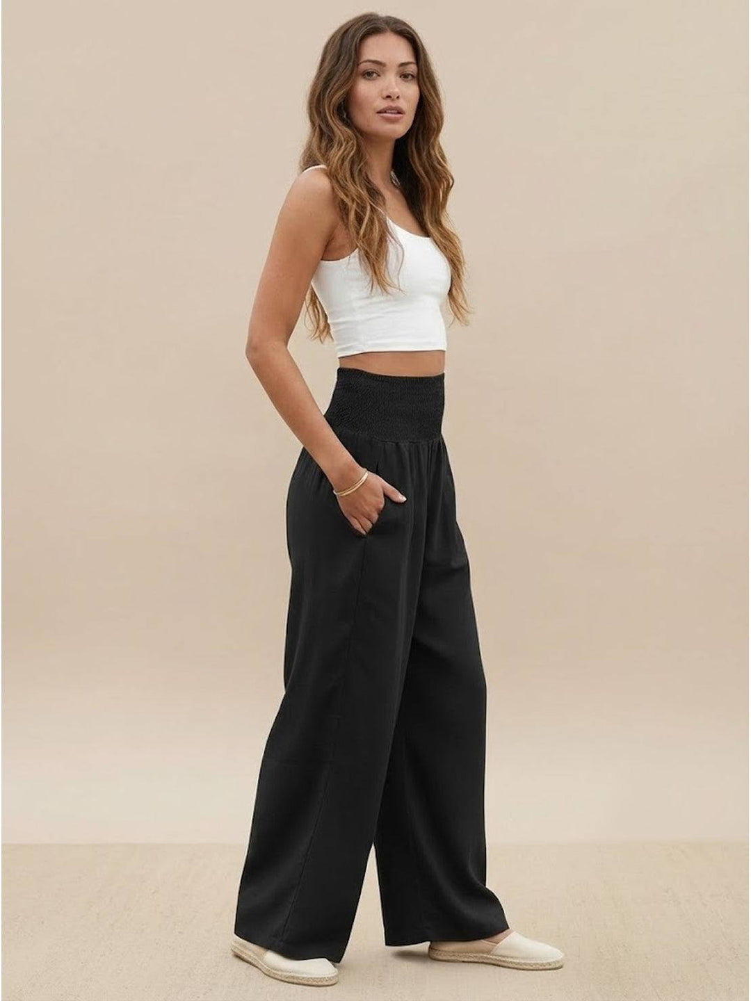 Dune | Women High Waist Wide Leg Pants