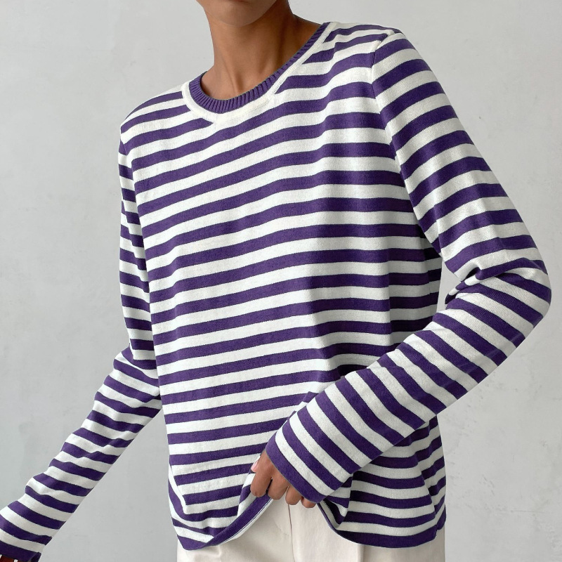 Dana | Women Striped Elegant Summer T-Shirt