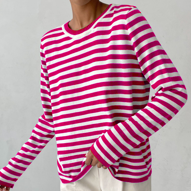 Dana | Women Striped Elegant Summer T-Shirt