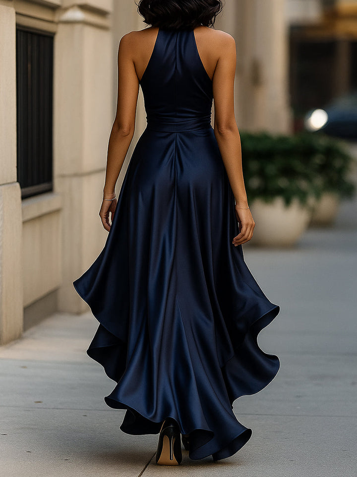 Sienna | Women's V-Neck Sleeveless Wrap Midi Dress