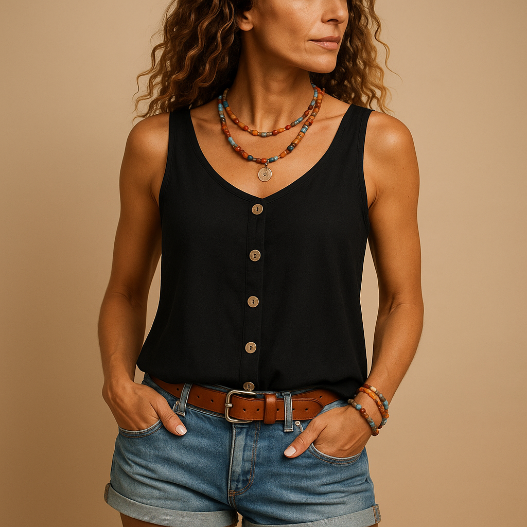 Taya | Women's Sleeveless V-Neck Top