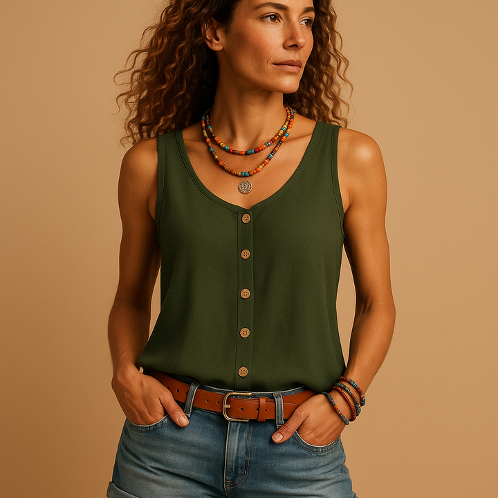 Taya | Women's Sleeveless V-Neck Top