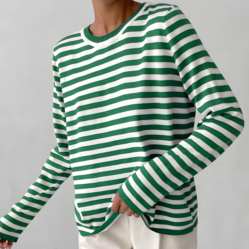 Dana | Women Striped Elegant Summer T-Shirt