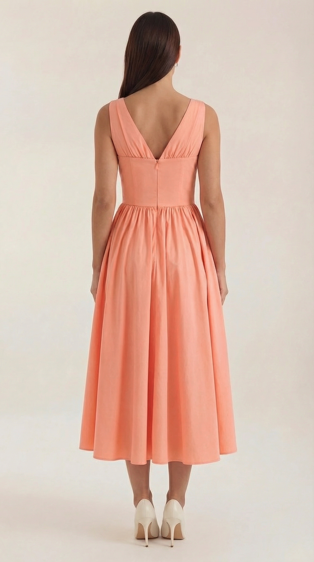 Cassiopeia | Women Plunge Midi Dress