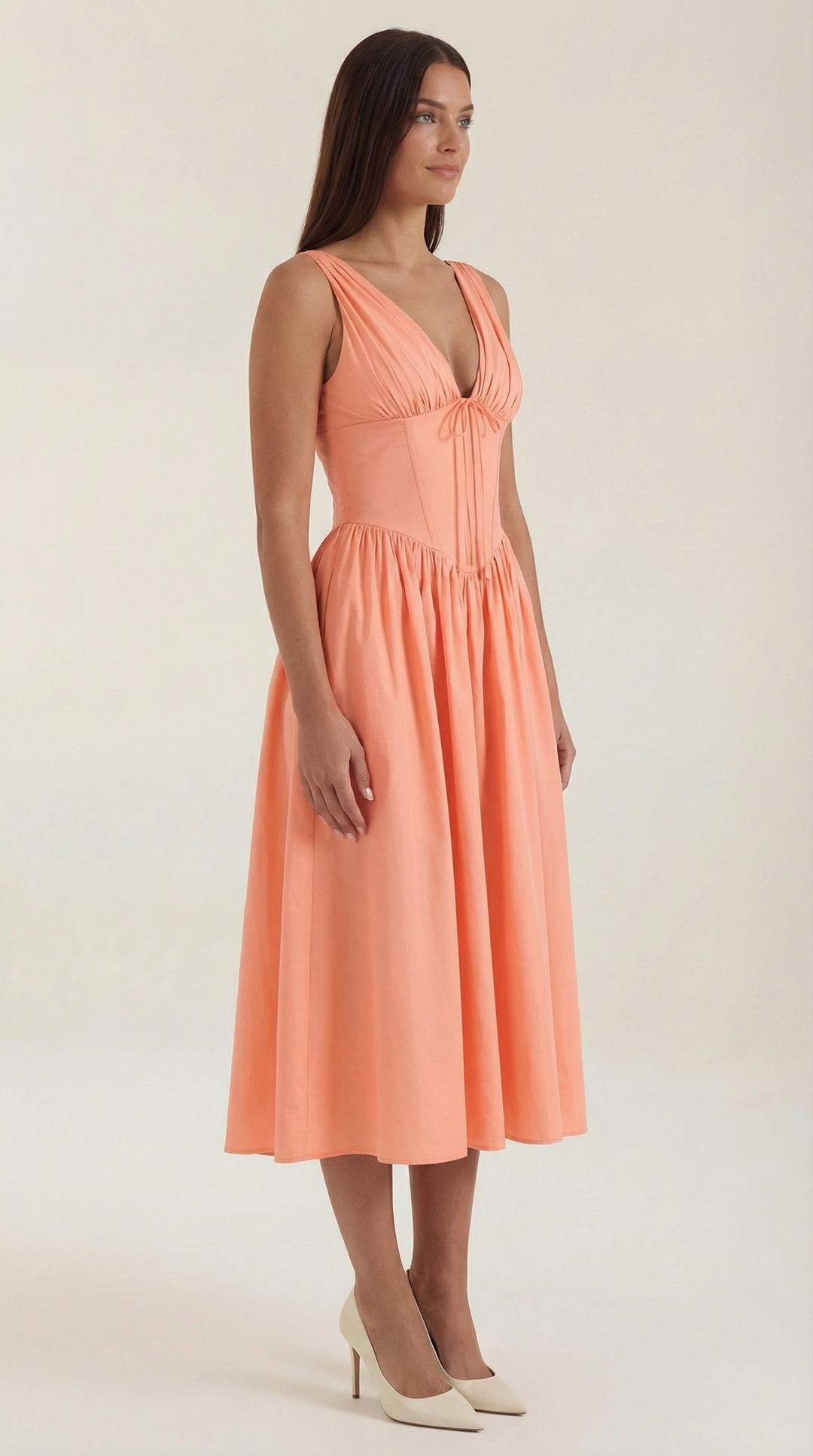 Cassiopeia | Women Plunge Midi Dress