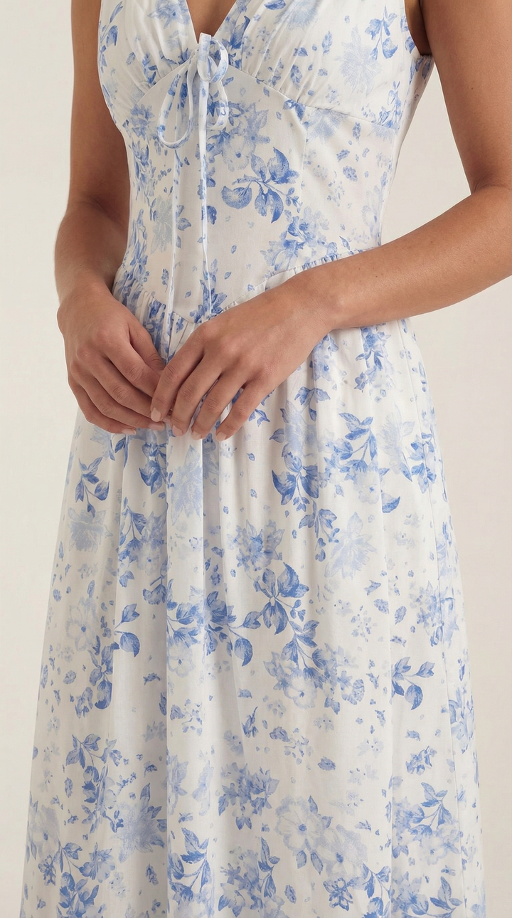 Cassiopeia | Women Plunge Midi Dress