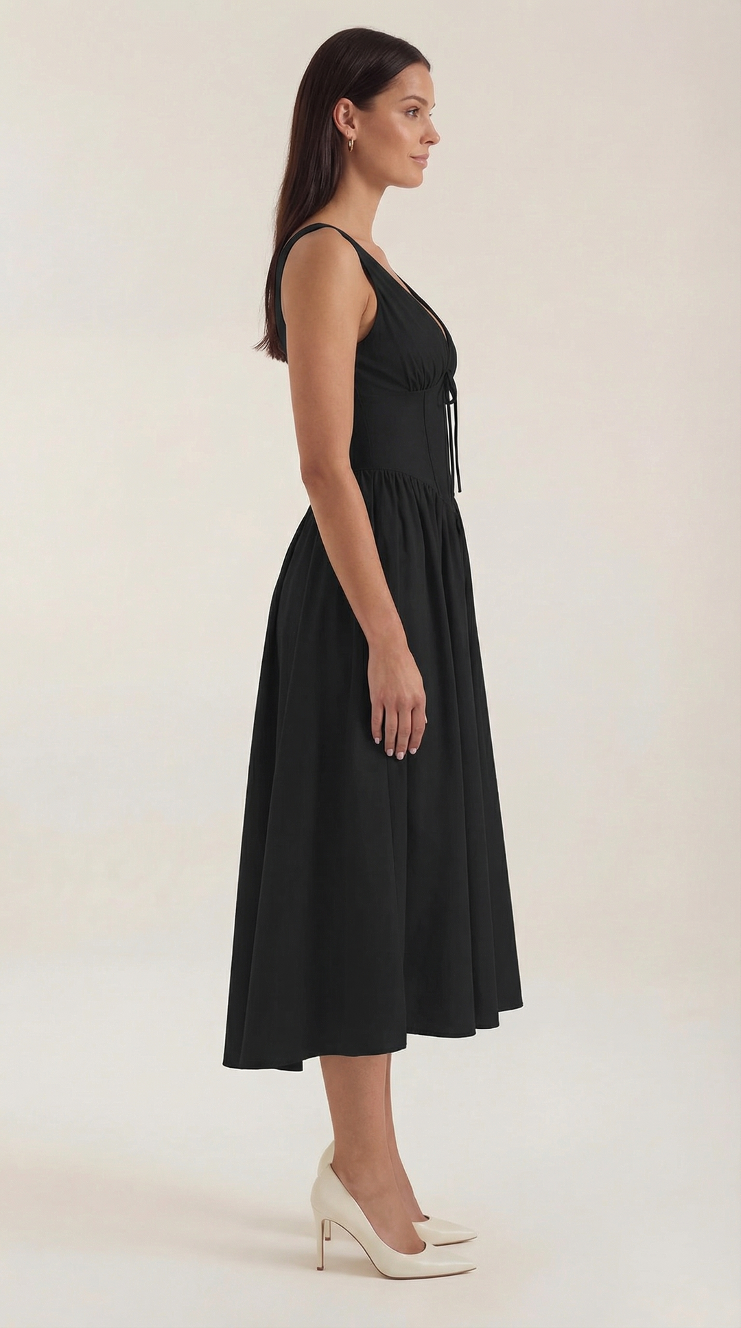 Cassiopeia | Women Plunge Midi Dress