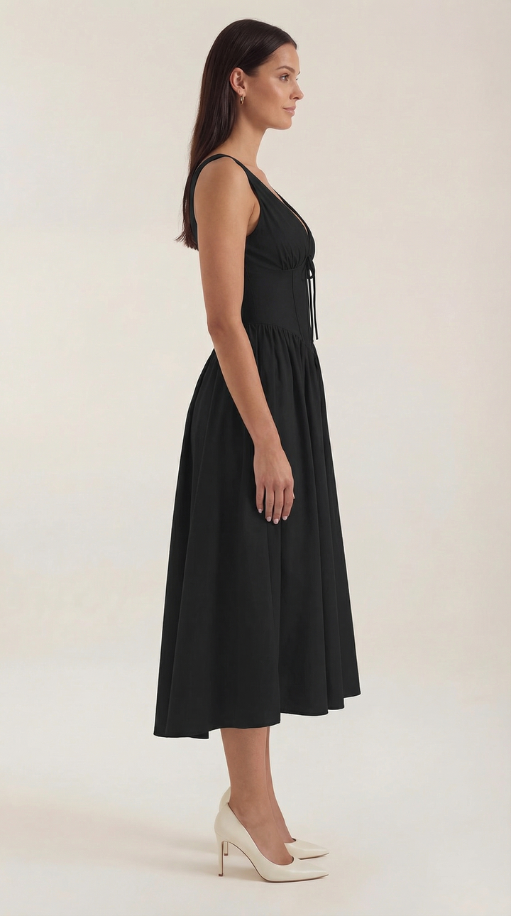 Cassiopeia | Women Plunge Midi Dress