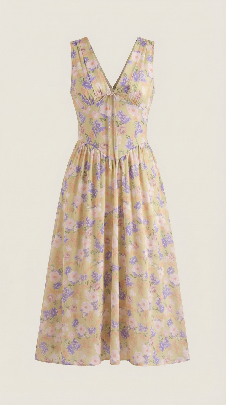 Cassiopeia | Women Plunge Midi Dress