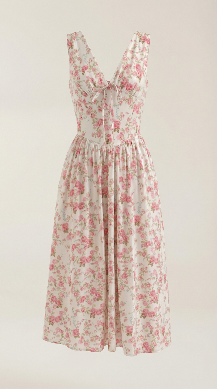 Cassiopeia | Women Plunge Midi Dress