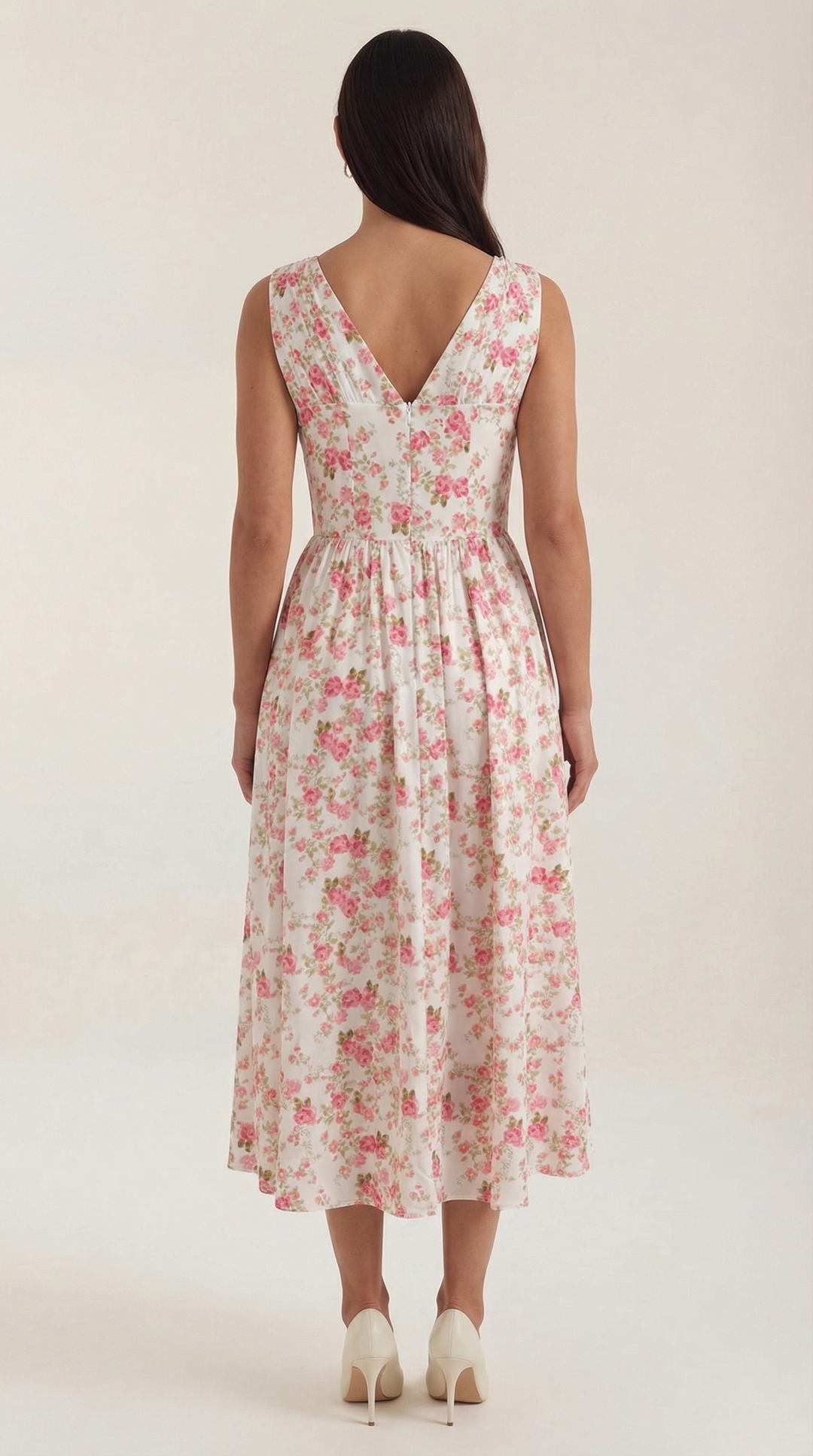 Cassiopeia | Women Plunge Midi Dress