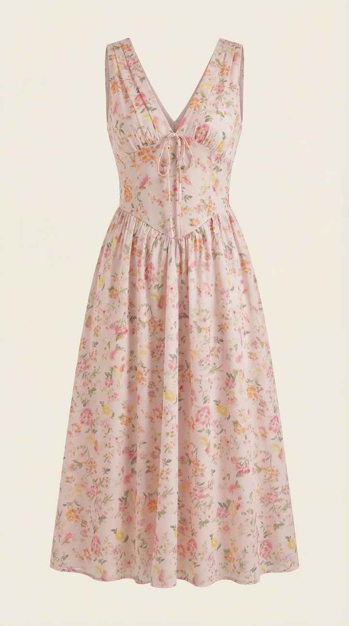 Cassiopeia | Women Plunge Midi Dress
