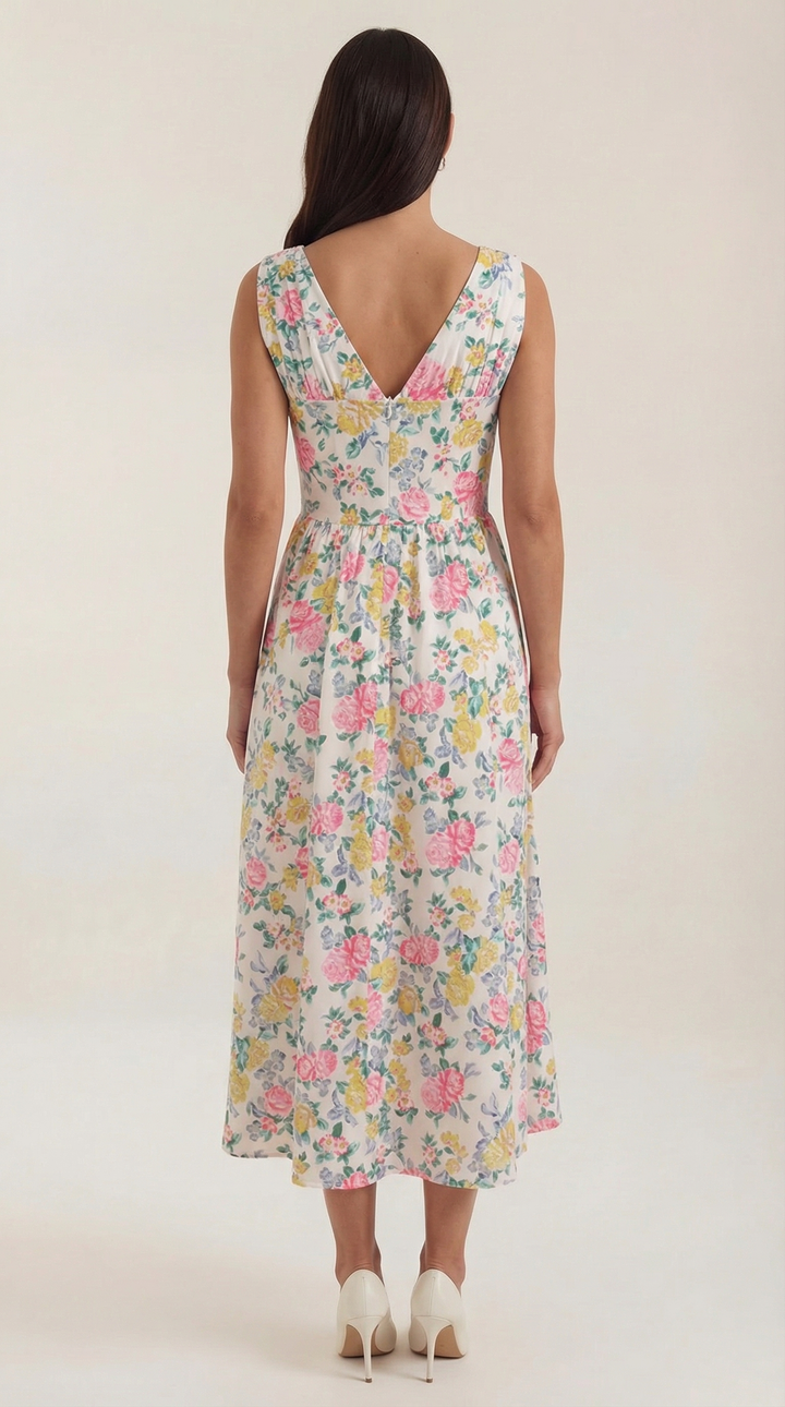 Cassiopeia | Women Plunge Midi Dress