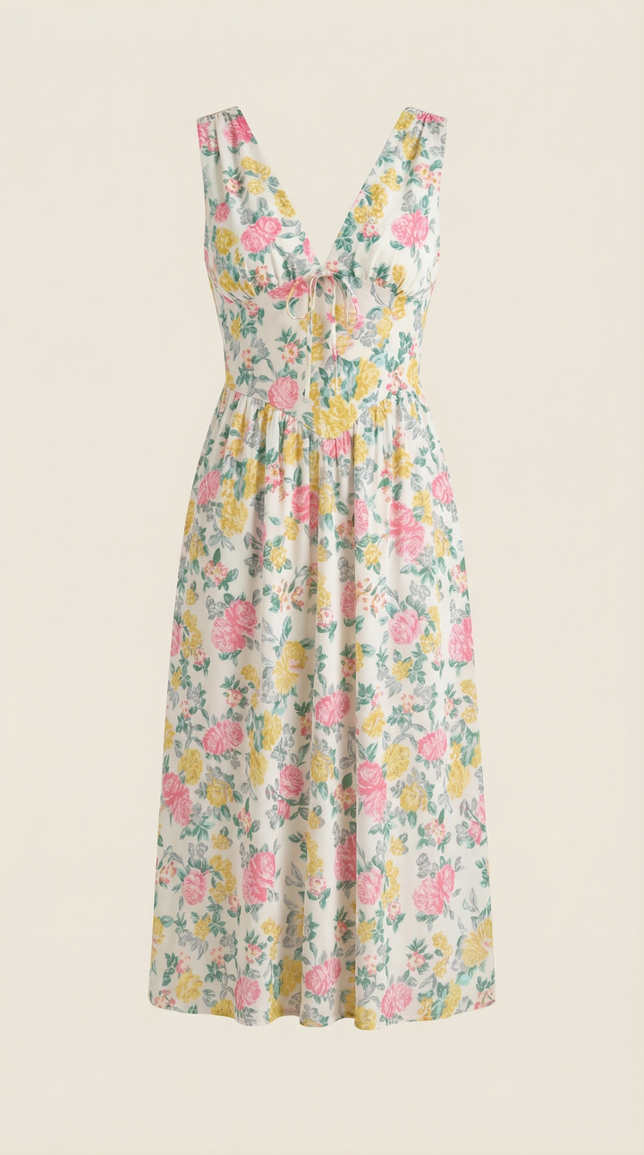 Cassiopeia | Women Plunge Midi Dress