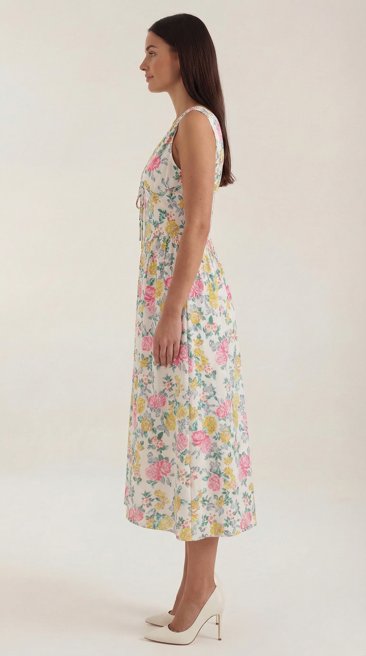 Cassiopeia | Women Plunge Midi Dress