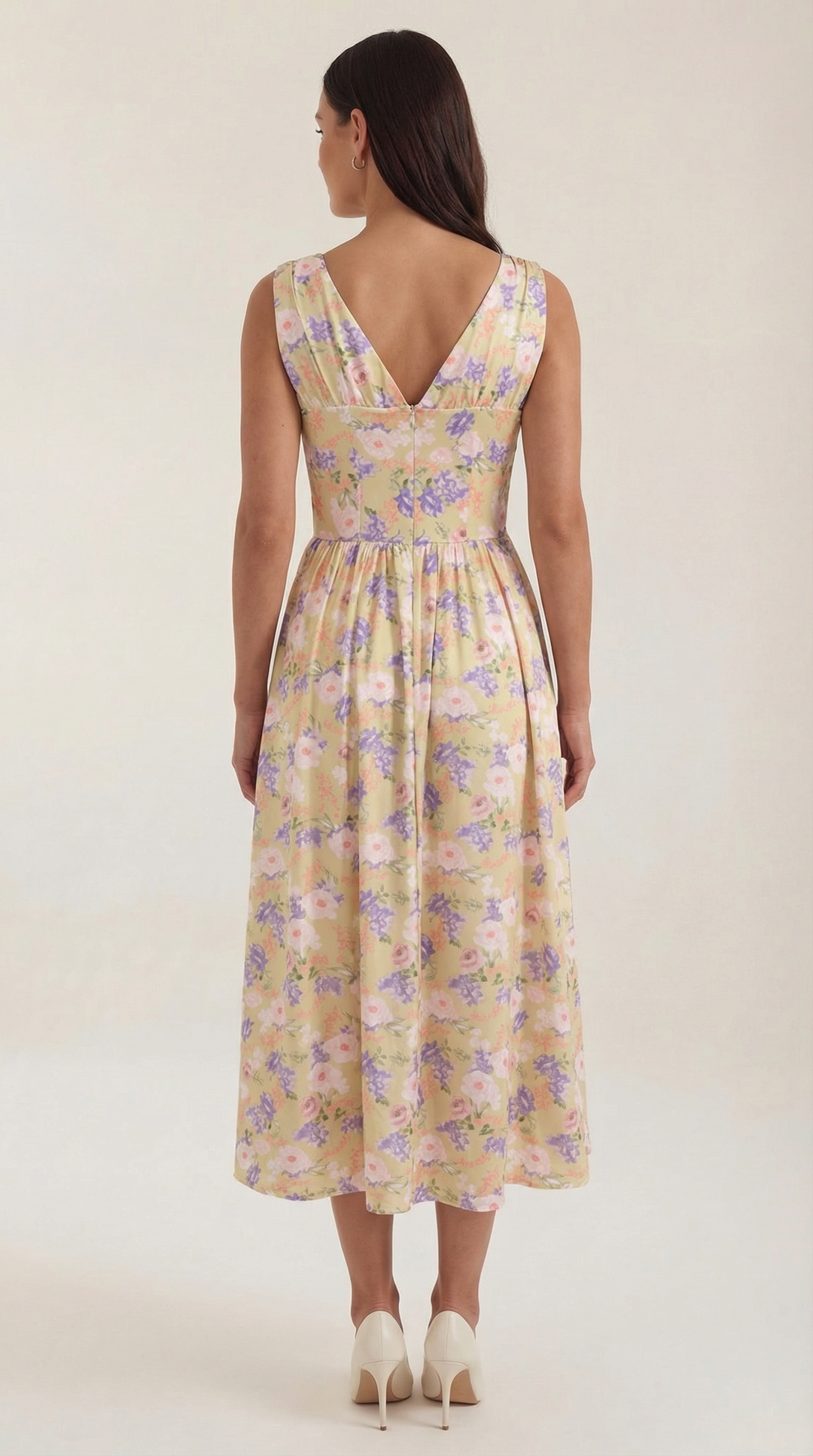 Cassiopeia | Women Plunge Midi Dress
