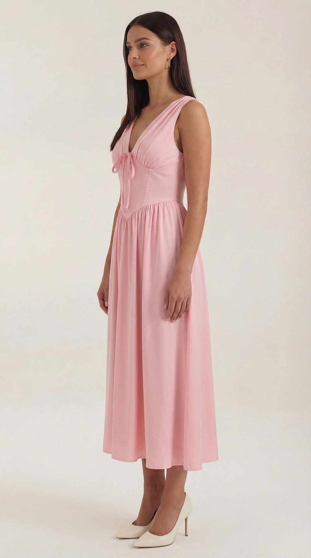 Cassiopeia | Women Plunge Midi Dress