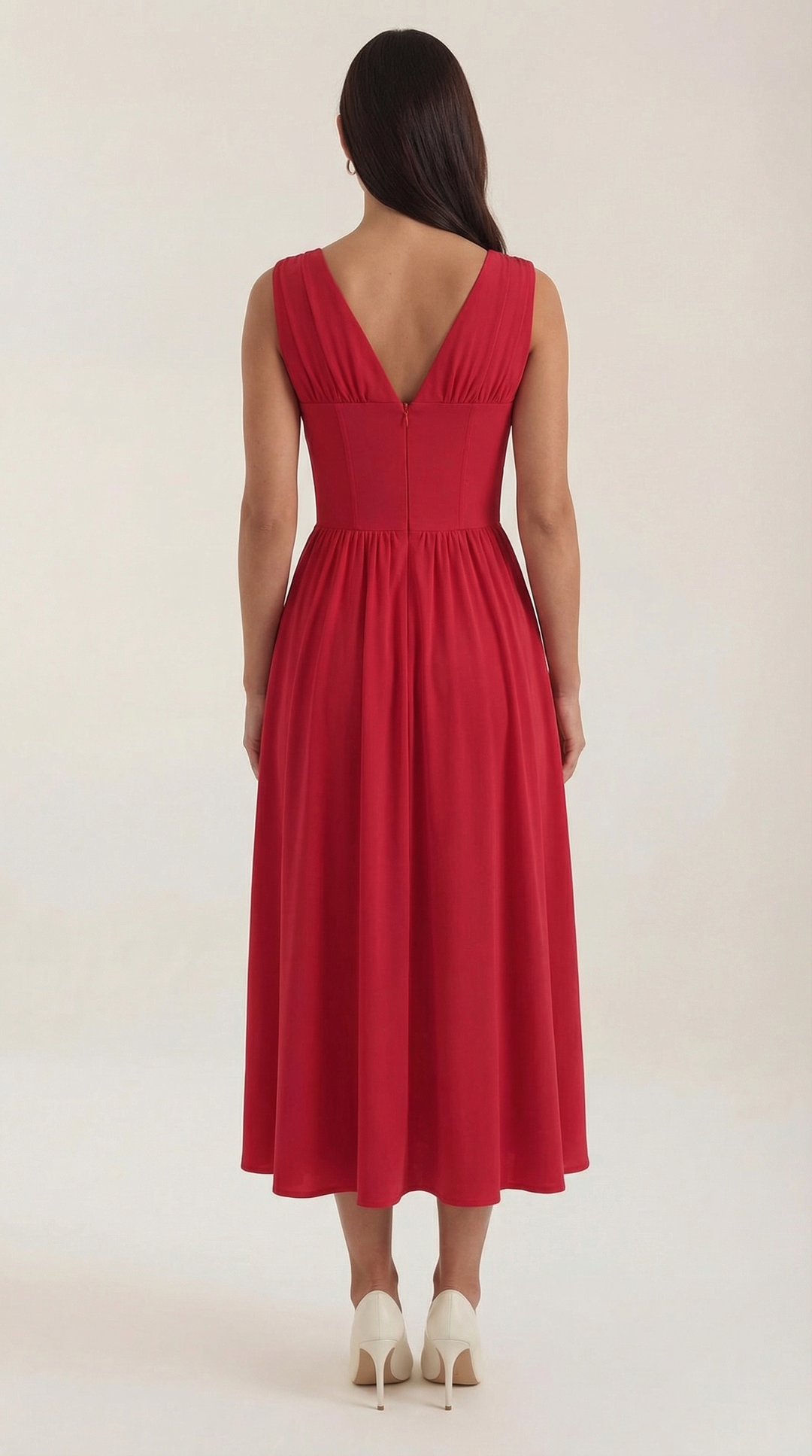 Cassiopeia | Women Plunge Midi Dress