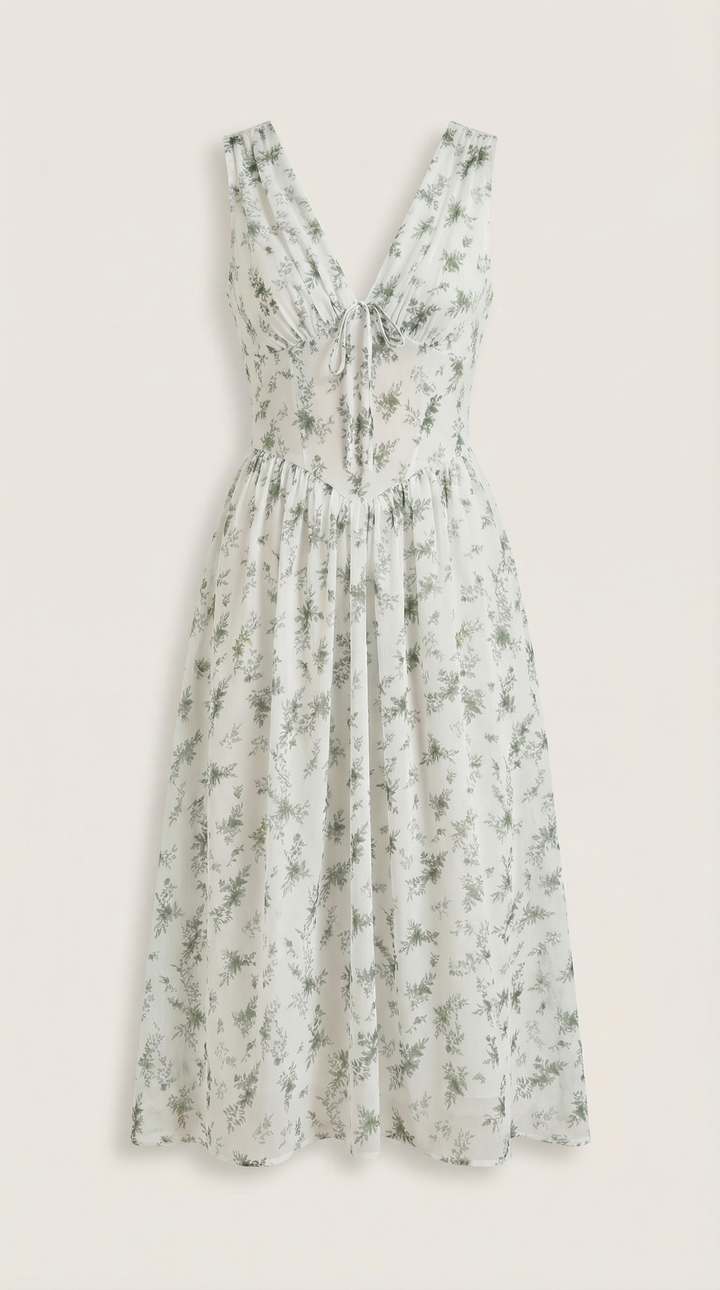Cassiopeia | Women Plunge Midi Dress