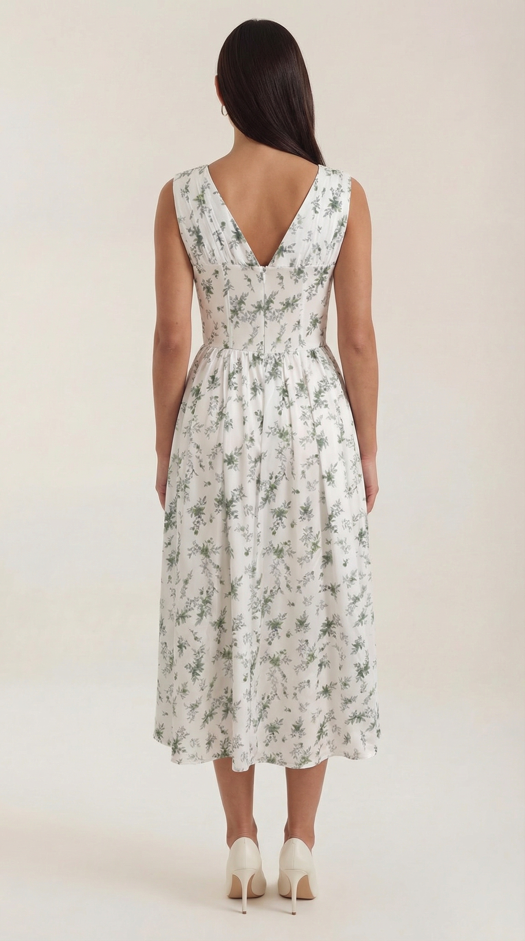 Cassiopeia | Women Plunge Midi Dress