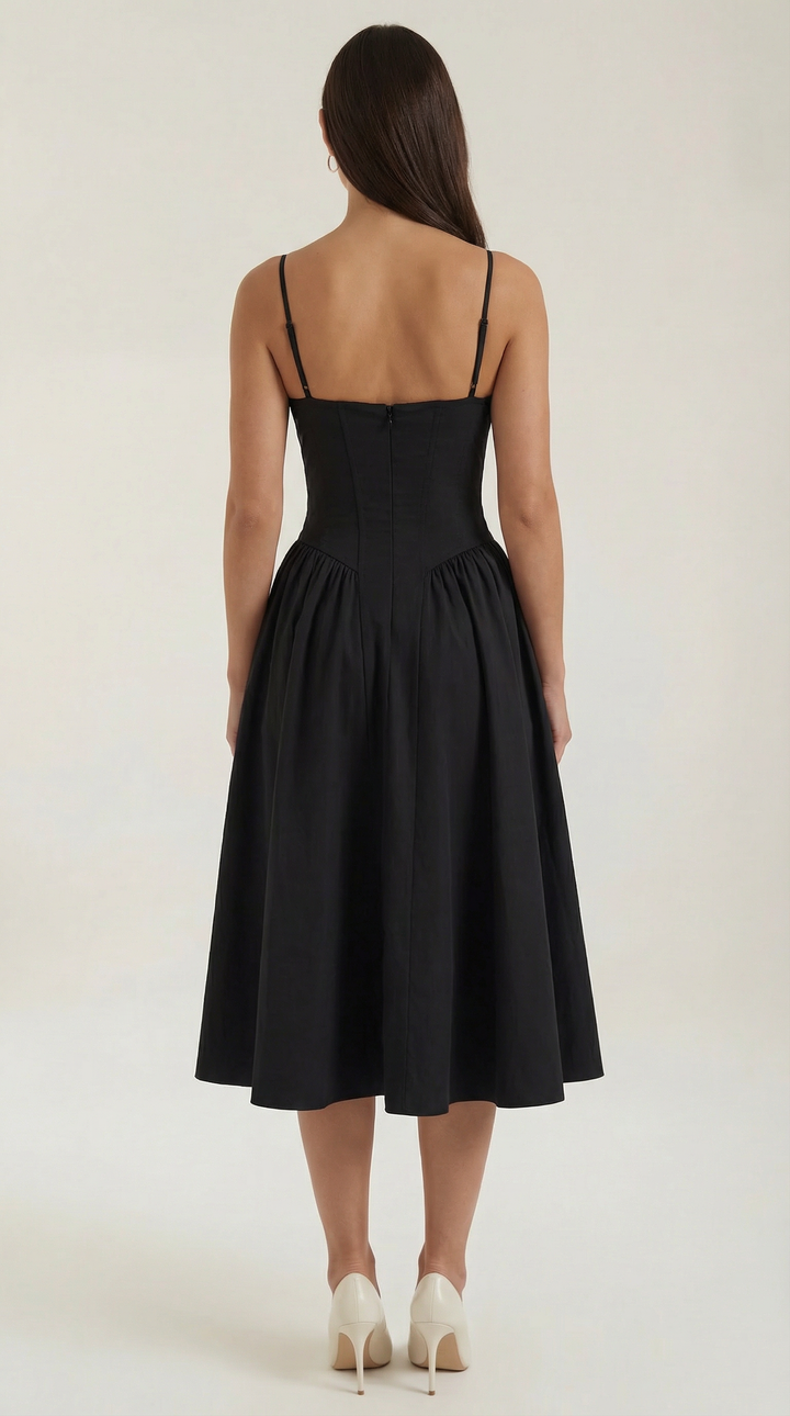 Odette | Women Corset Midi Dress