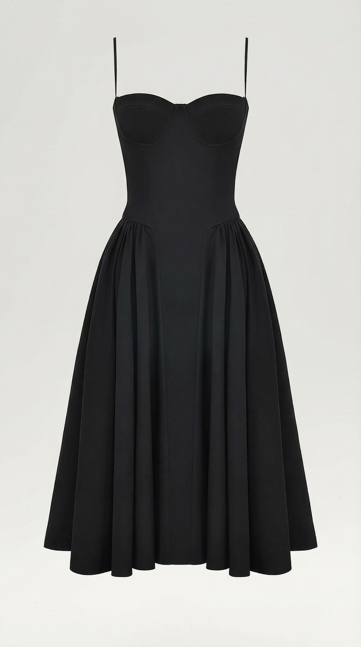 Odette | Women Corset Midi Dress