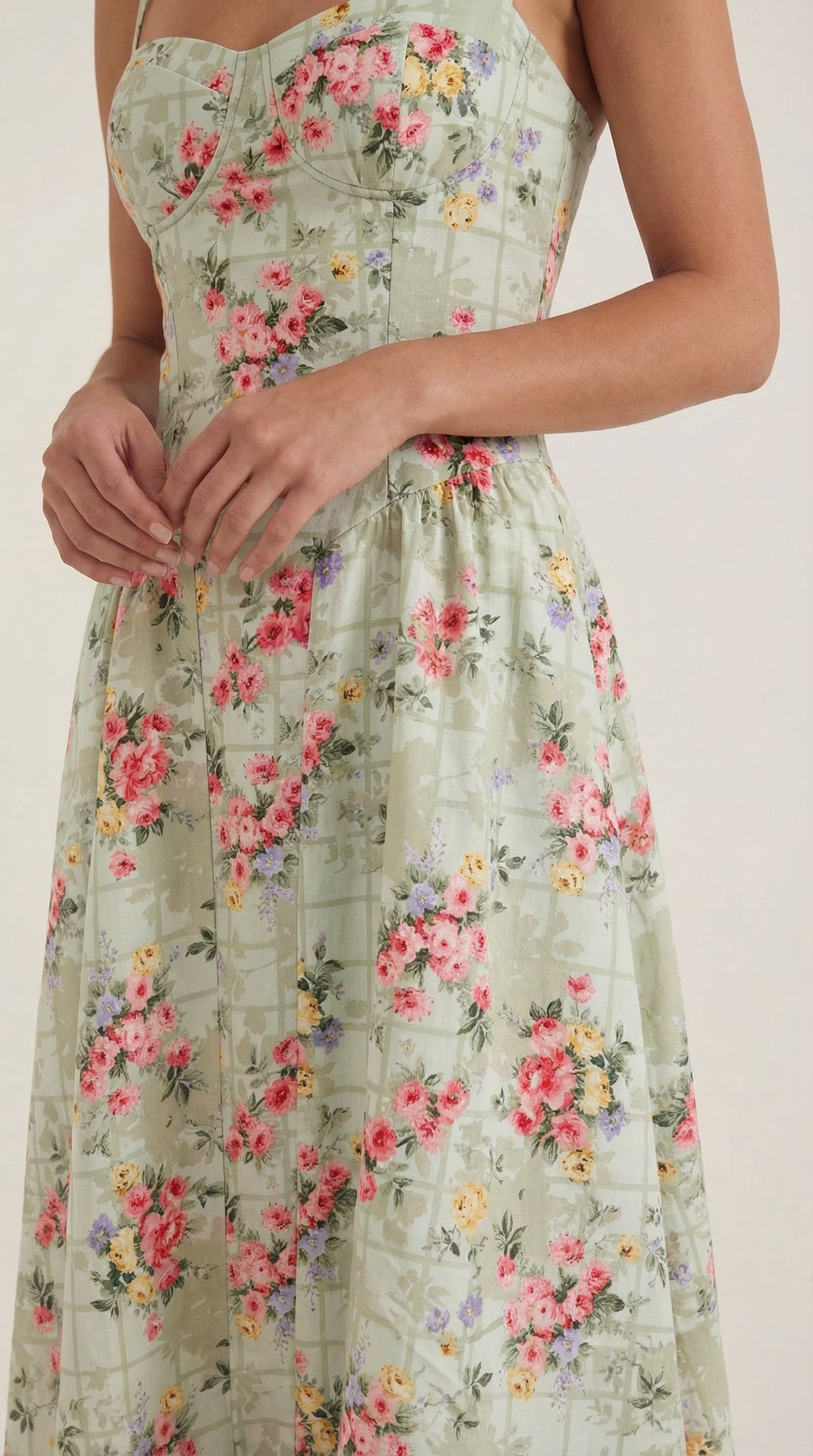 Odette | Women Corset Midi Dress