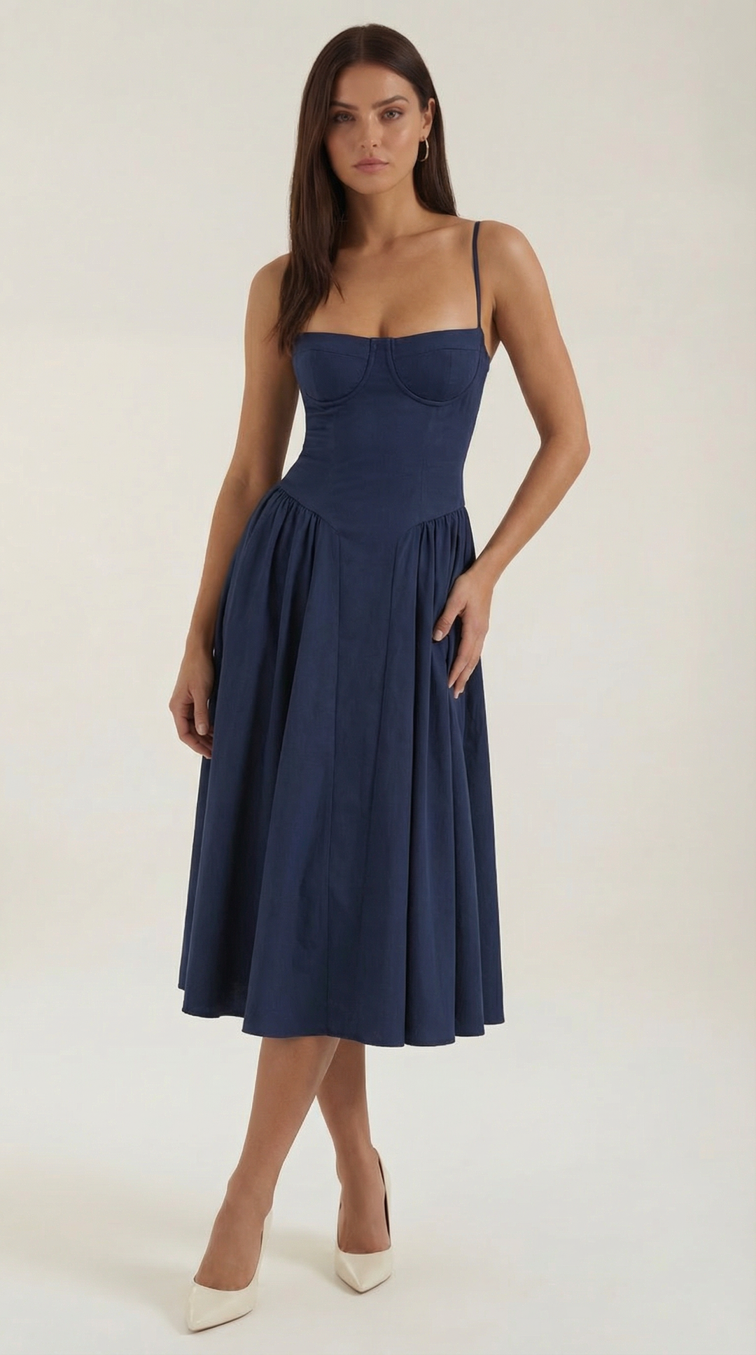 Odette | Women Corset Midi Dress