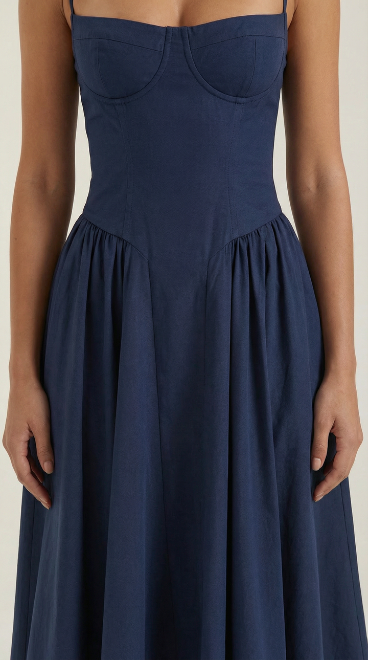 Odette | Women Corset Midi Dress