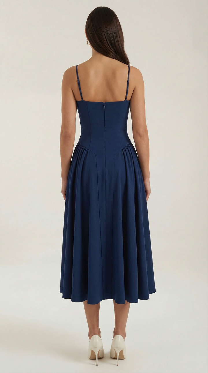 Odette | Women Corset Midi Dress
