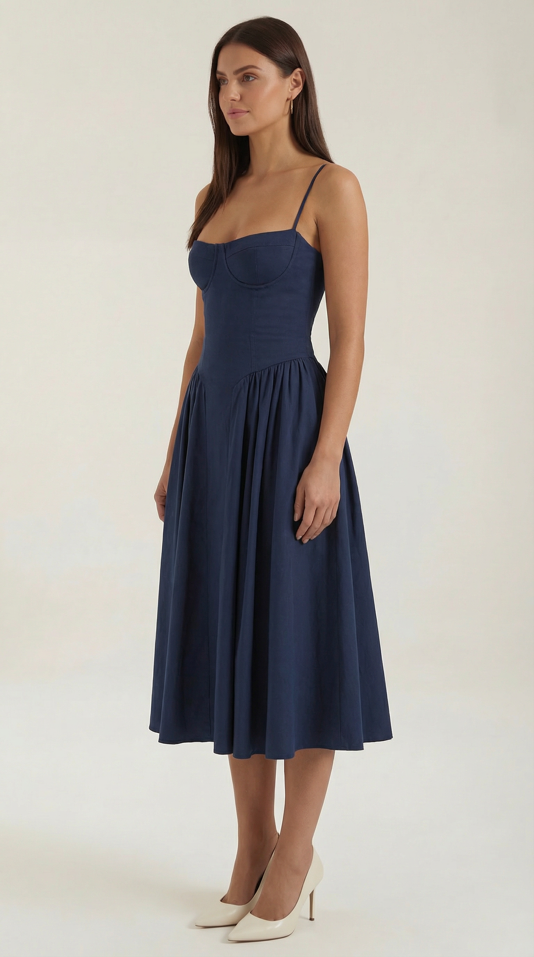 Odette | Women Corset Midi Dress