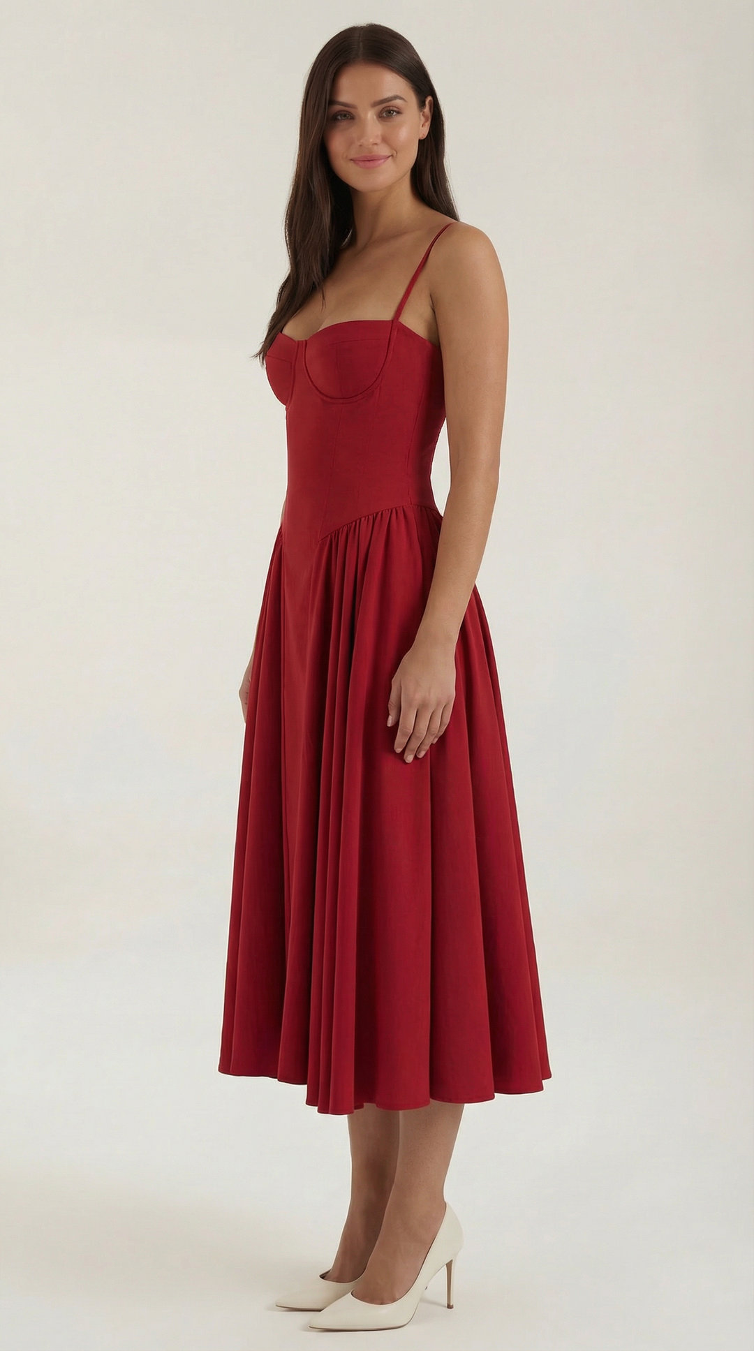 Odette | Women Corset Midi Dress