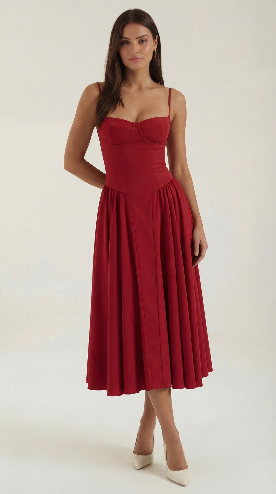 Odette | Women Corset Midi Dress